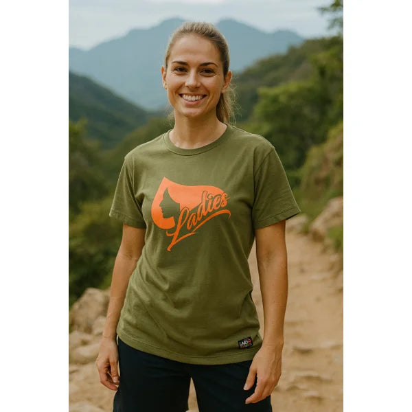 Camiseta Ladies Logo Emborrachada - Verde