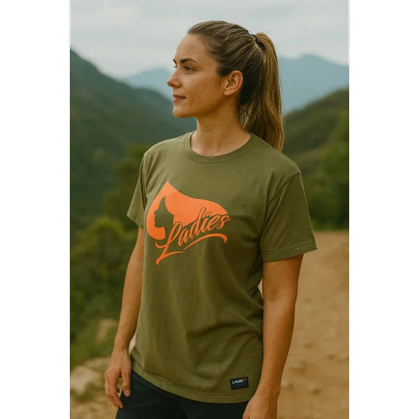 Camiseta Ladies Logo Emborrachada - Verde