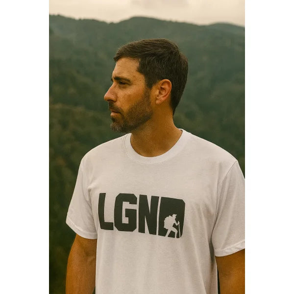 Camiseta Legendários Lgnd Branco + Logo Preto (Emborrachado Alto Relevo)