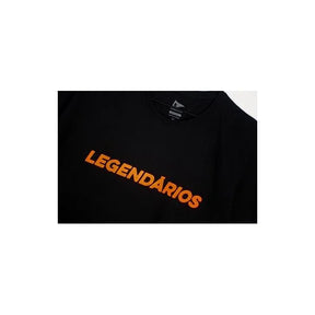 Camiseta Legendários Preta + Laranja
