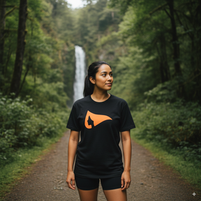 Camiseta Ladies Legendários - Preta + Laranja