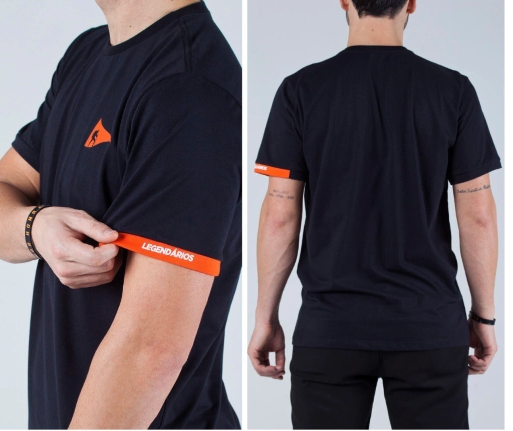 Camiseta Legendários com Faixa Laranja