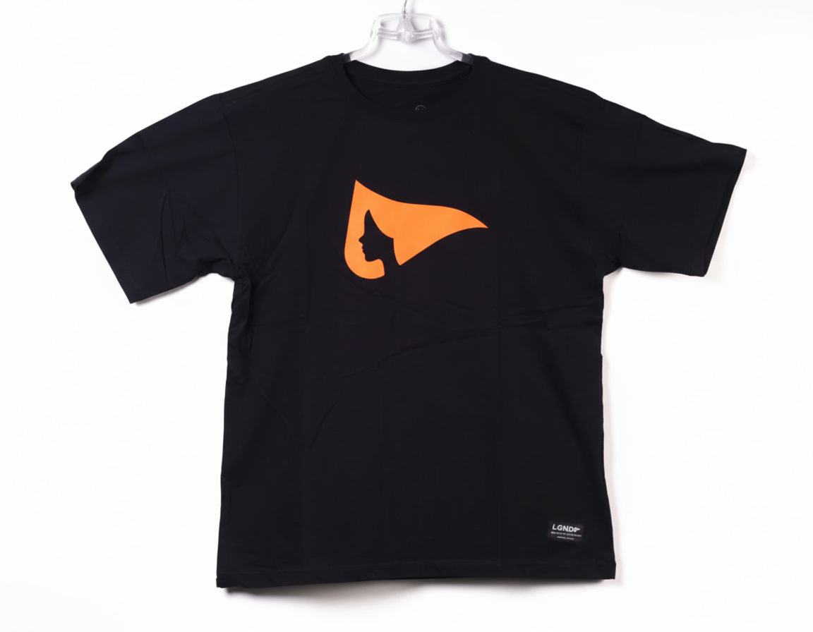 Camiseta Ladies Legendários - Preta + Laranja