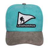 Boné Snapback Verde Água Aba Cinza