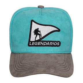 Boné Snapback Verde Água Aba Cinza
