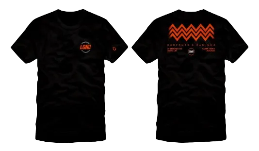 Camiseta Infantil Preta LGND Desfrute o Caminho Costas