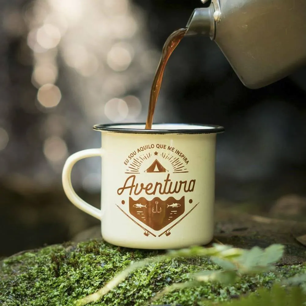 Caneca de Alumínio Esmaltada Legendários