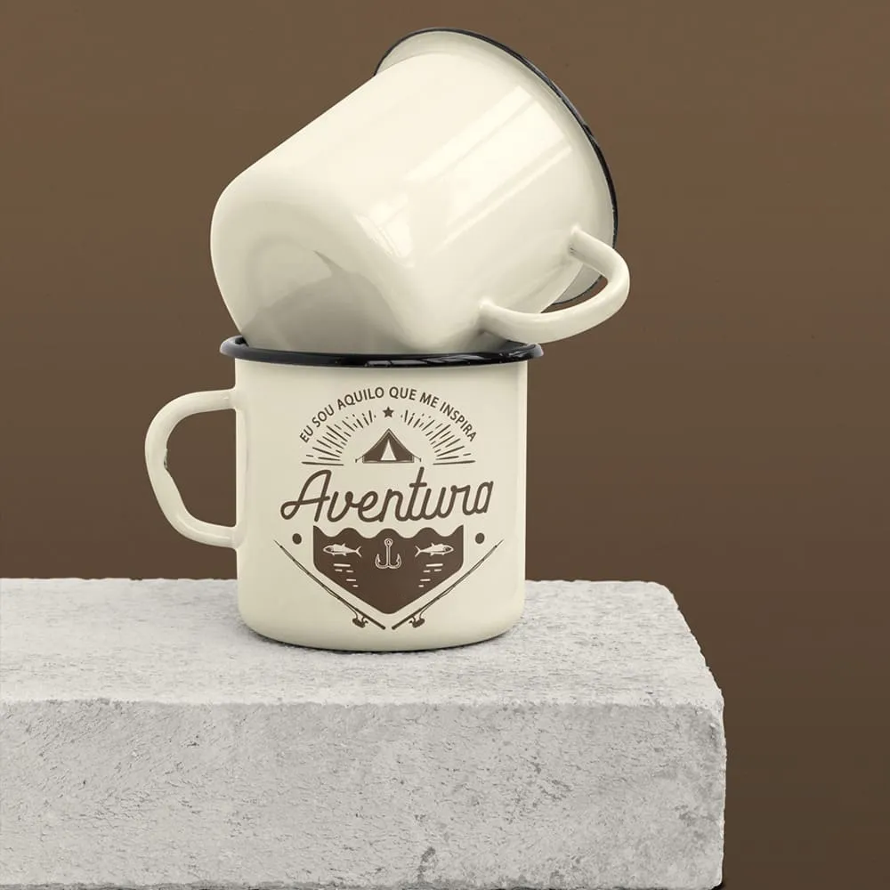 Caneca de Alumínio Esmaltada Legendários