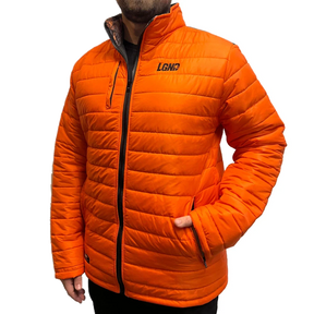 Jaqueta Puffer Legendários - Laranja/Camuflado