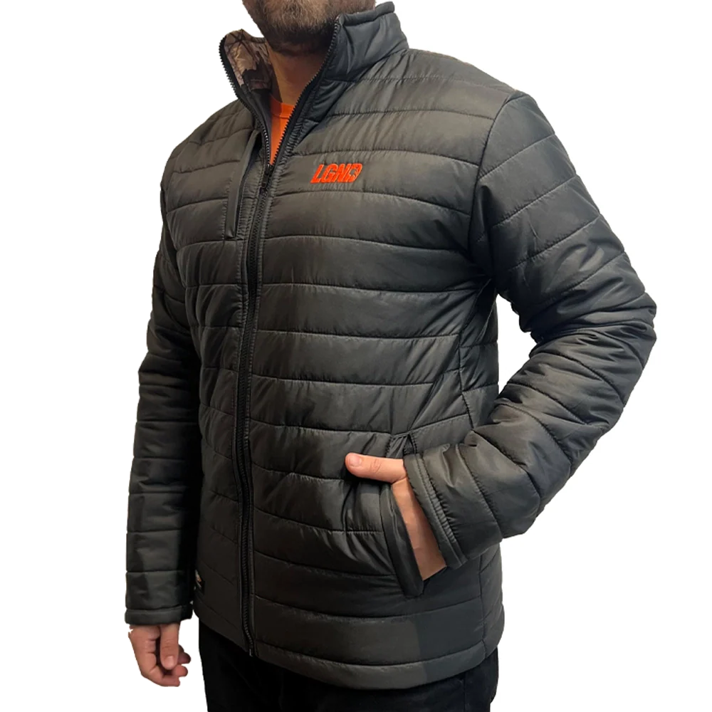 Jaqueta Puffer Legendários - Preto/Camuflado