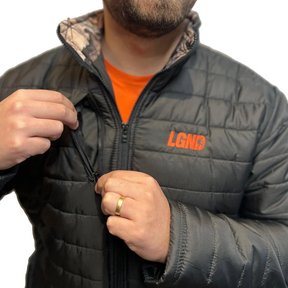 Jaqueta Puffer Legendários - Preto/Camuflado