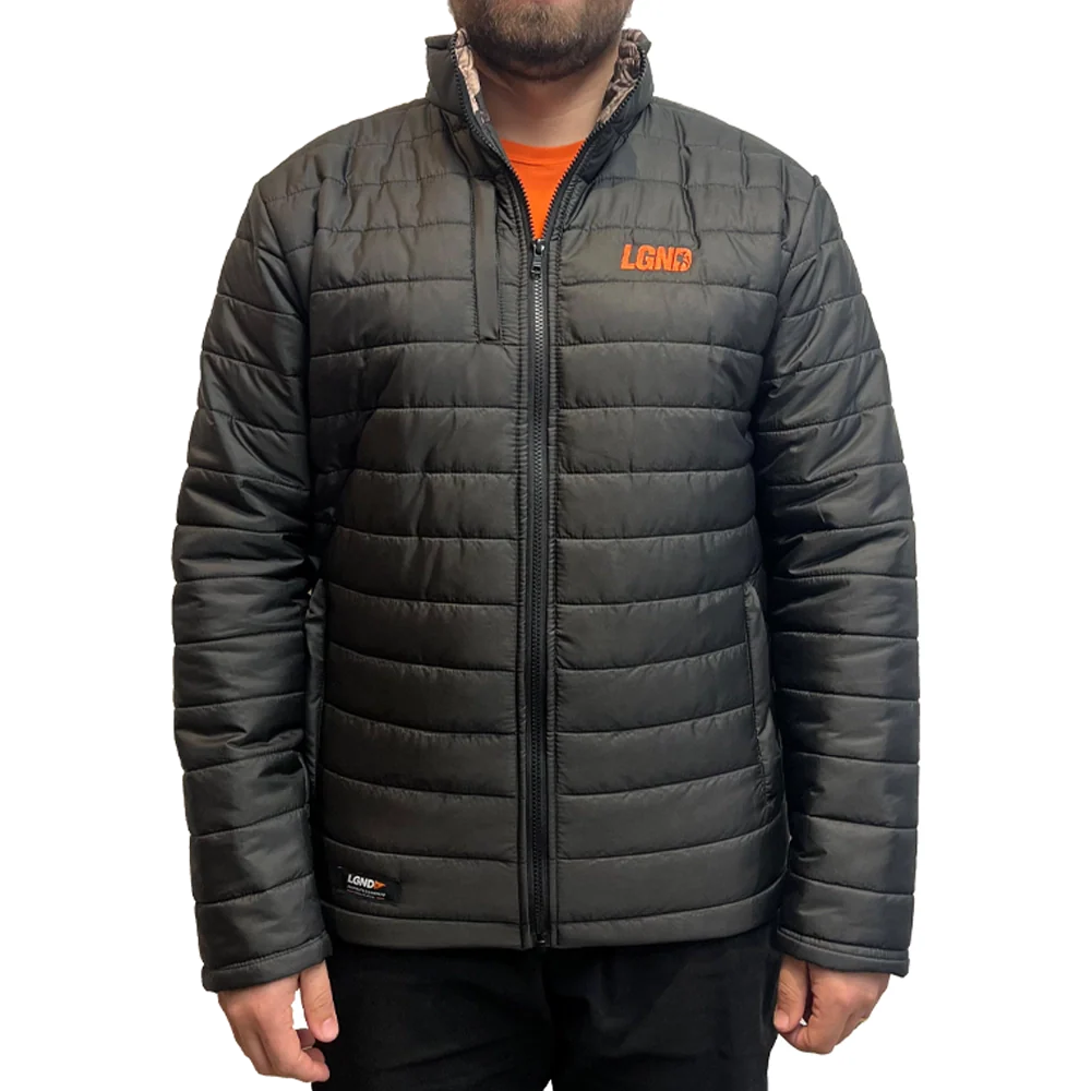 Jaqueta Puffer Legendários - Preto/Camuflado